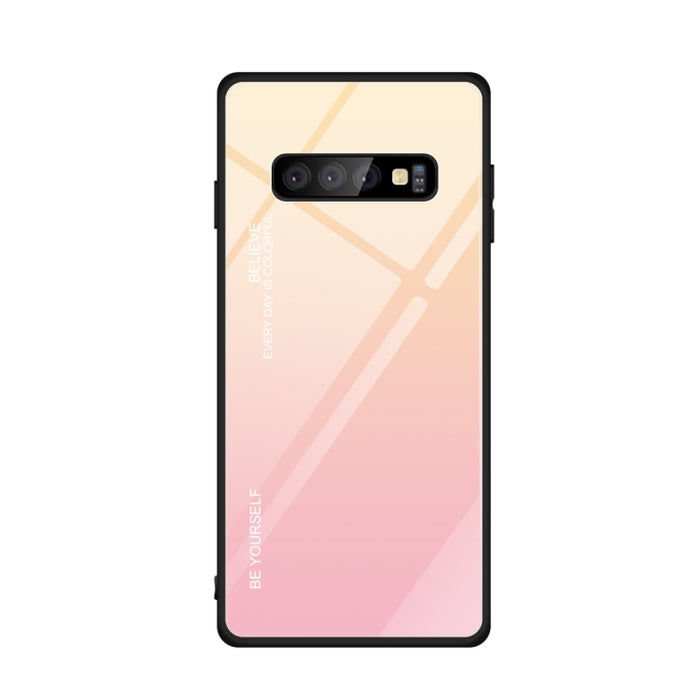Estuche de vidrio de color degradado, For Galaxy S9, For Galaxy S10, For Xiaomi Mi 9