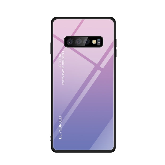 Estuche de vidrio de color degradado, For Galaxy S9, For Galaxy S10, For Xiaomi Mi 9