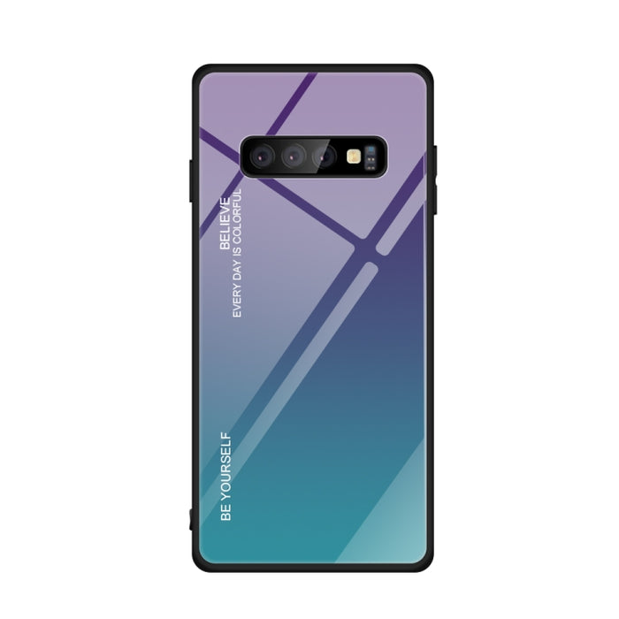 Estuche de vidrio de color degradado, For Galaxy S9, For Galaxy S10, For Xiaomi Mi 9
