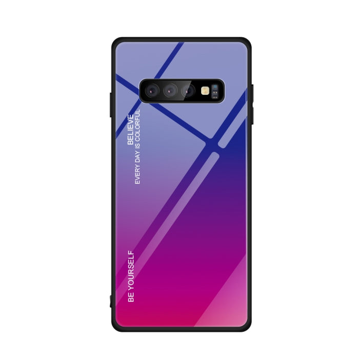 Estuche de vidrio de color degradado, For Galaxy S9, For Galaxy S10, For Xiaomi Mi 9