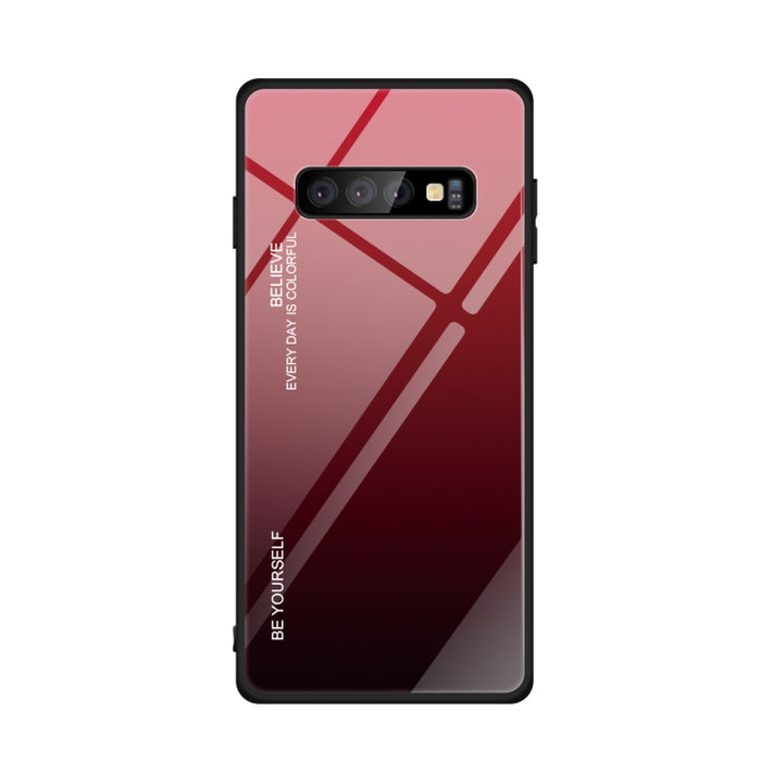 Estuche de vidrio de color degradado, For Galaxy S9, For Galaxy S10, For Xiaomi Mi 9