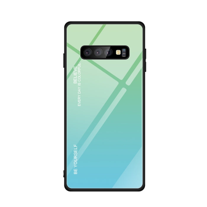 Estuche de vidrio de color degradado, For Galaxy S9, For Galaxy S10, For Xiaomi Mi 9