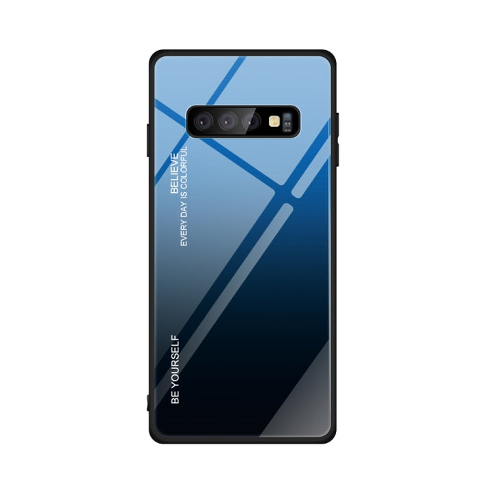 Estuche de vidrio de color degradado, For Galaxy S9, For Galaxy S10, For Xiaomi Mi 9
