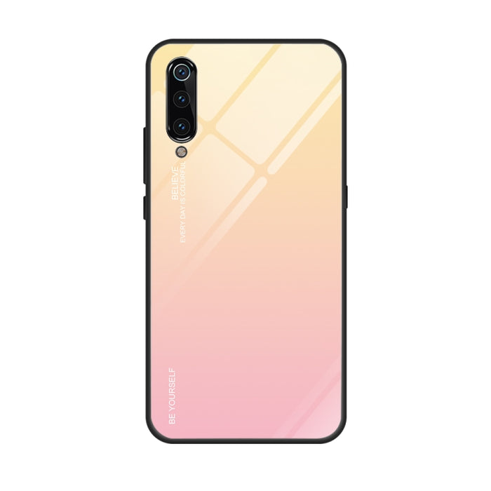 Estuche de vidrio de color degradado, For Galaxy S9, For Galaxy S10, For Xiaomi Mi 9