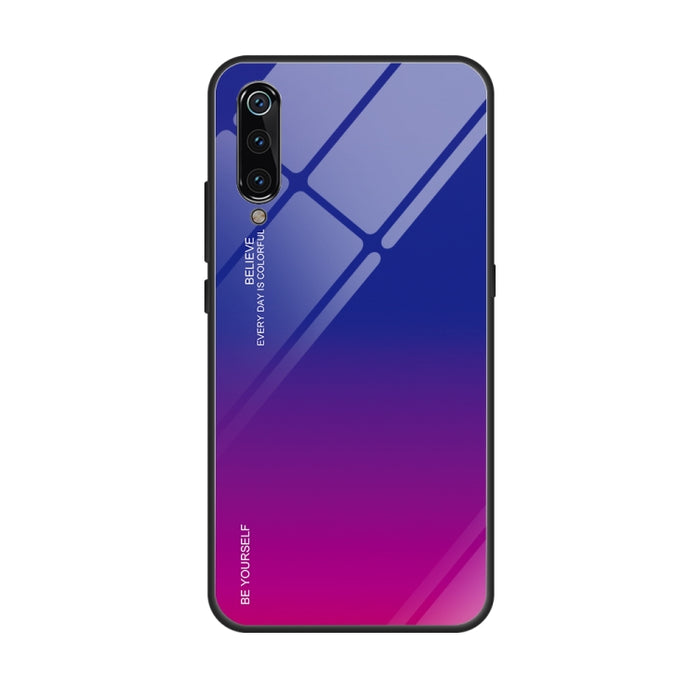 Estuche de vidrio de color degradado, For Galaxy S9, For Galaxy S10, For Xiaomi Mi 9