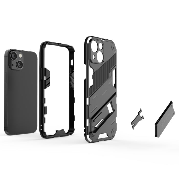 Punk Armor 2 en 1 PC + TPU Phone Case con soporte invisible