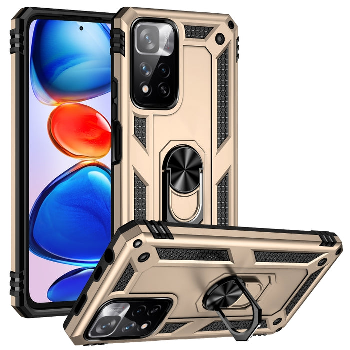 Funda para teléfono TPU + PC a prueba de golpes con soporte giratorio de 360 grados, For Xiaomi Redmi Note 11 Pro 5G, For Xiaomi Redmi Note 11 5G
