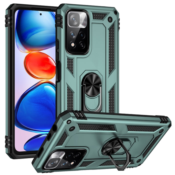 Funda para teléfono TPU + PC a prueba de golpes con soporte giratorio de 360 grados, For Xiaomi Redmi Note 11 Pro 5G, For Xiaomi Redmi Note 11 5G