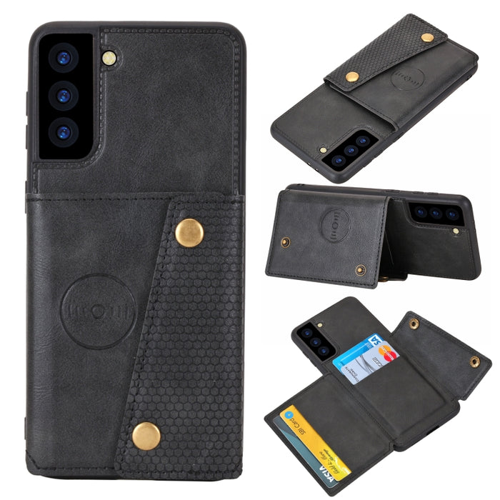 Estuche magnético para teléfono PU + TPU con doble hebilla, For Samsung Galaxy S22 5G, For Xiaomi 11T, For Samsung Galaxy S22+ 5G, For Samsung Galaxy S22 Ultra 5G, For Samsung Galaxy M52 5G, For Samsung Galaxy A13 5G