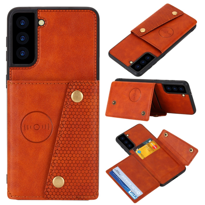 Estuche magnético para teléfono PU + TPU con doble hebilla, For Samsung Galaxy S22 5G, For Xiaomi 11T, For Samsung Galaxy S22+ 5G, For Samsung Galaxy S22 Ultra 5G, For Samsung Galaxy M52 5G, For Samsung Galaxy A13 5G