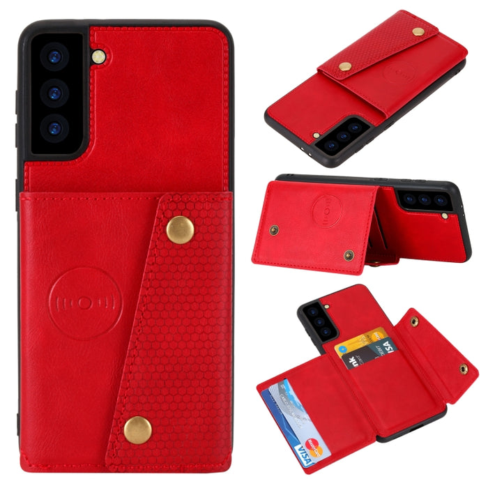 Estuche magnético para teléfono PU + TPU con doble hebilla, For Samsung Galaxy S22 5G, For Xiaomi 11T, For Samsung Galaxy S22+ 5G, For Samsung Galaxy S22 Ultra 5G, For Samsung Galaxy M52 5G, For Samsung Galaxy A13 5G