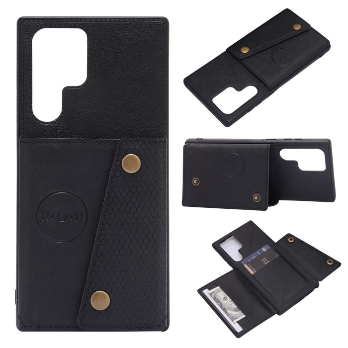 Estuche magnético para teléfono PU + TPU con doble hebilla, For Samsung Galaxy S22 5G, For Xiaomi 11T, For Samsung Galaxy S22+ 5G, For Samsung Galaxy S22 Ultra 5G, For Samsung Galaxy M52 5G, For Samsung Galaxy A13 5G