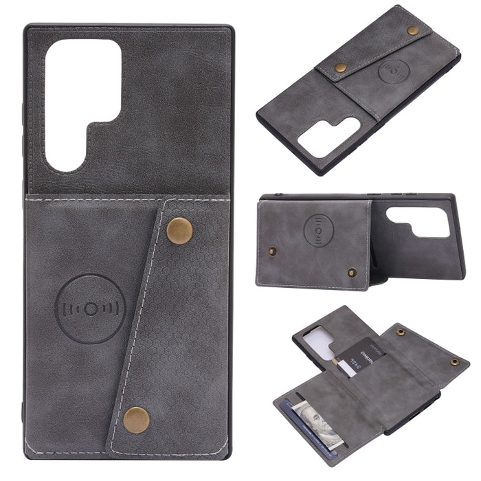 Estuche magnético para teléfono PU + TPU con doble hebilla, For Samsung Galaxy S22 5G, For Xiaomi 11T, For Samsung Galaxy S22+ 5G, For Samsung Galaxy S22 Ultra 5G, For Samsung Galaxy M52 5G, For Samsung Galaxy A13 5G