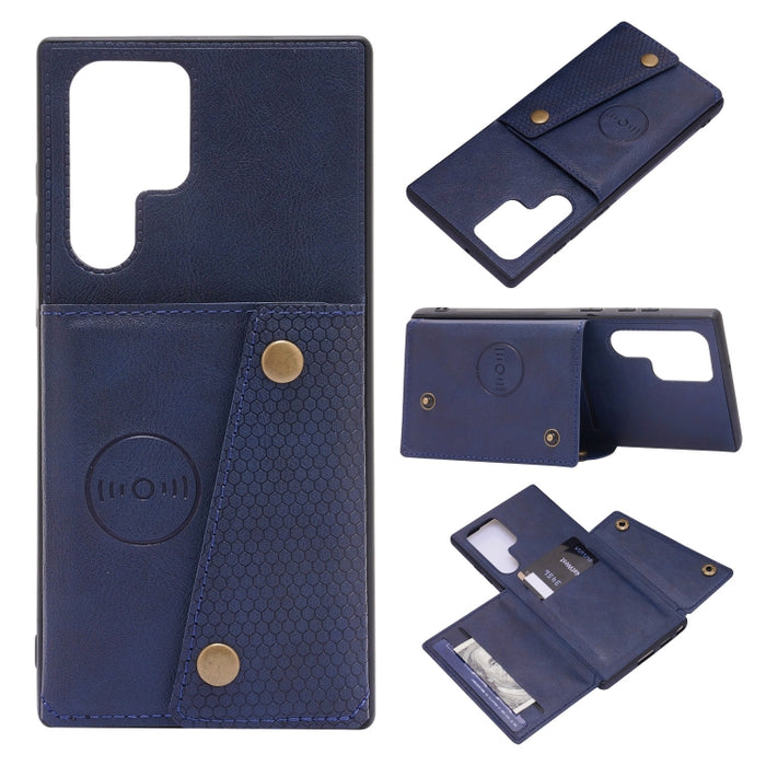 Estuche magnético para teléfono PU + TPU con doble hebilla, For Samsung Galaxy S22 5G, For Xiaomi 11T, For Samsung Galaxy S22+ 5G, For Samsung Galaxy S22 Ultra 5G, For Samsung Galaxy M52 5G, For Samsung Galaxy A13 5G