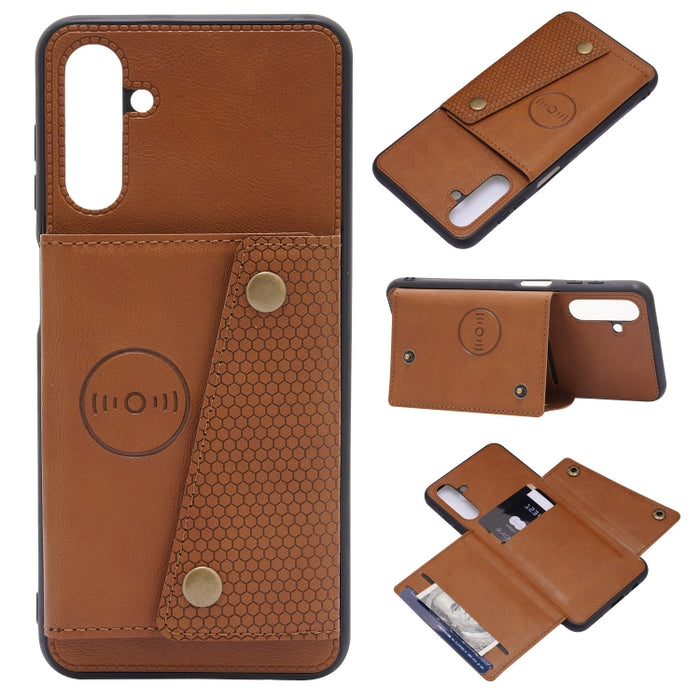 Estuche magnético para teléfono PU + TPU con doble hebilla, For Samsung Galaxy S22 5G, For Xiaomi 11T, For Samsung Galaxy S22+ 5G, For Samsung Galaxy S22 Ultra 5G, For Samsung Galaxy M52 5G, For Samsung Galaxy A13 5G