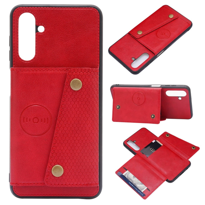 Estuche magnético para teléfono PU + TPU con doble hebilla, For Samsung Galaxy S22 5G, For Xiaomi 11T, For Samsung Galaxy S22+ 5G, For Samsung Galaxy S22 Ultra 5G, For Samsung Galaxy M52 5G, For Samsung Galaxy A13 5G