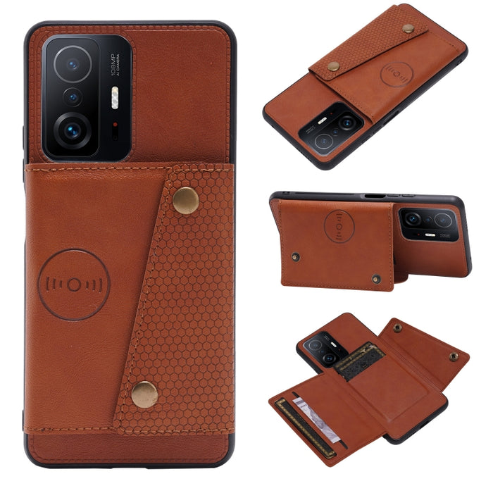 Estuche magnético para teléfono PU + TPU con doble hebilla, For Samsung Galaxy S22 5G, For Xiaomi 11T, For Samsung Galaxy S22+ 5G, For Samsung Galaxy S22 Ultra 5G, For Samsung Galaxy M52 5G, For Samsung Galaxy A13 5G