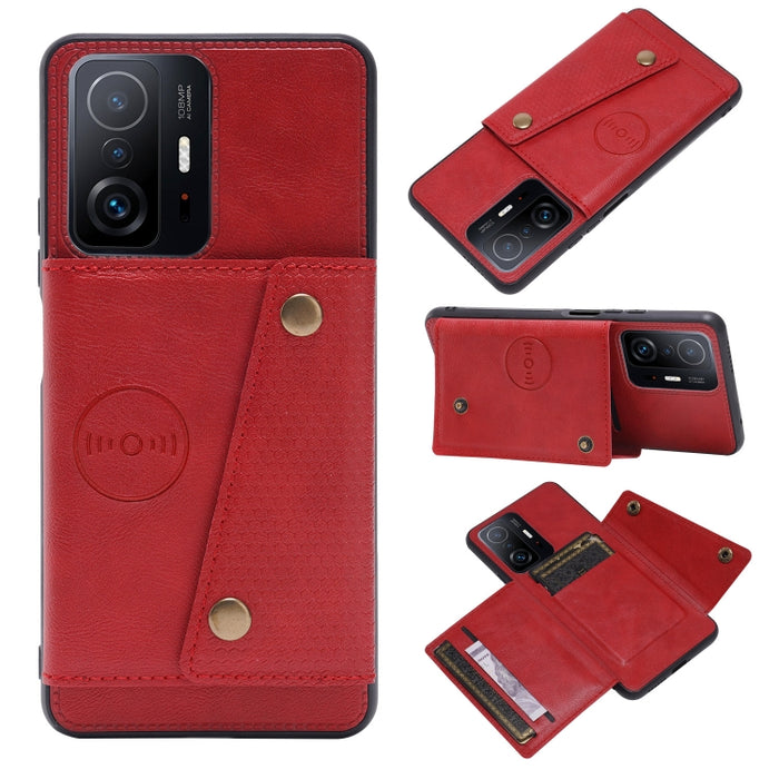 Estuche magnético para teléfono PU + TPU con doble hebilla, For Samsung Galaxy S22 5G, For Xiaomi 11T, For Samsung Galaxy S22+ 5G, For Samsung Galaxy S22 Ultra 5G, For Samsung Galaxy M52 5G, For Samsung Galaxy A13 5G