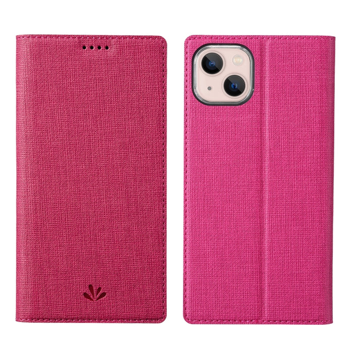Funda de cuero con tapa horizontal magnética Magsafe a prueba de golpes de la serie ViLi DMX