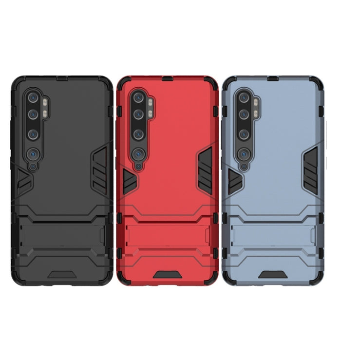 Funda protectora de PC + TPU a prueba de golpes con soporte invisible, For Xiaomi Mi CC9 Pro & Note 10