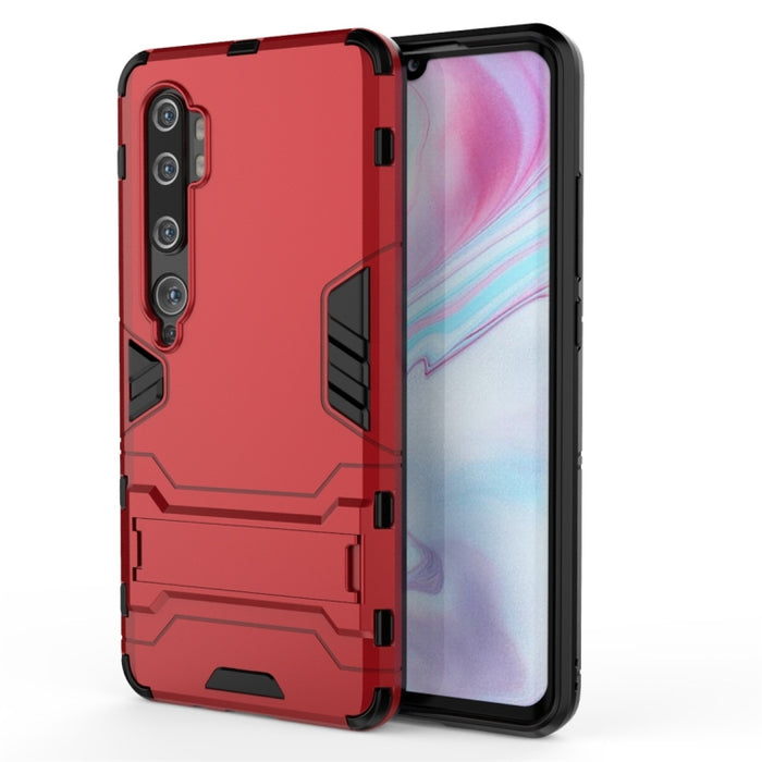 Funda protectora de PC + TPU a prueba de golpes con soporte invisible, For Xiaomi Mi CC9 Pro & Note 10