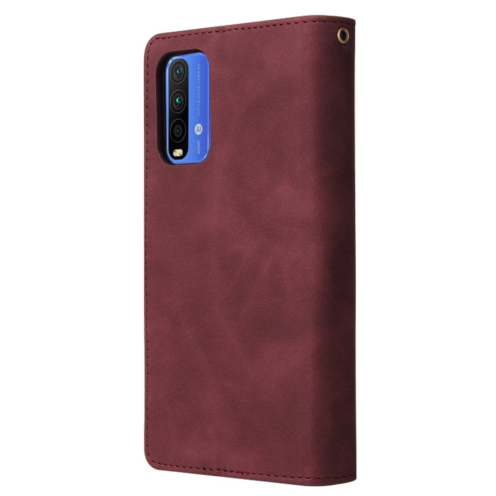 Estuche de cuero para teléfono multifuncional con ranura para tarjeta y soporte y billetera con cremallera y marco de fotos, For Xiaomi Redmi Note 9 4G, For Google Pixel 5a 5G, For Google Pixel 6 Pro, For Samsung Galaxy S22 5G