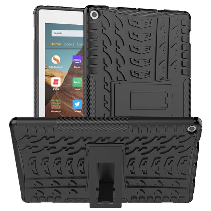 Tire Texture TPU + PC Estuche a prueba de golpes con soporte, For iPad 10.2 2021 / 2020 / 2019, For Amazon Kindle Fire HD 10 2019