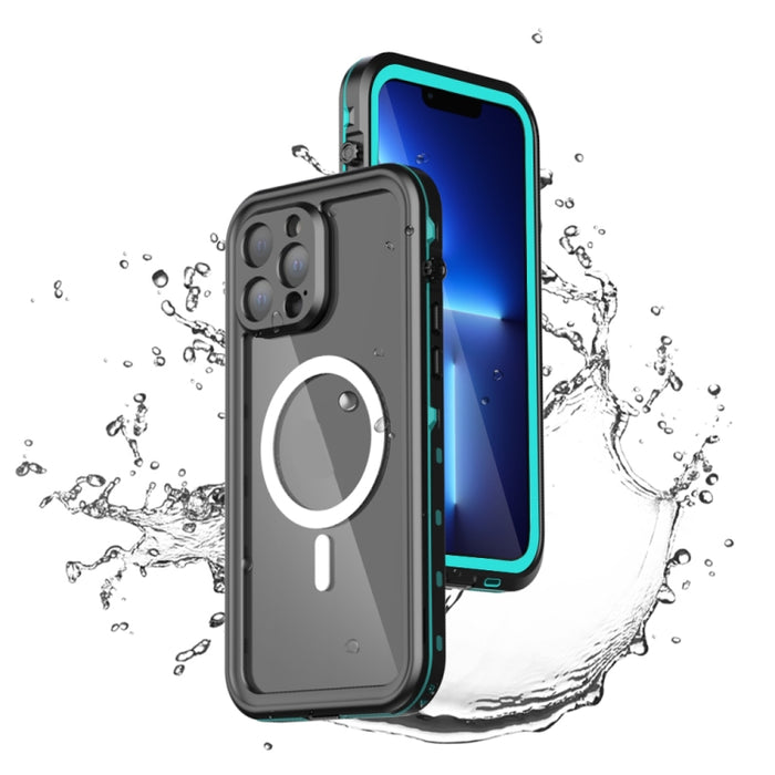 PC + TPU + PET Estuche impermeable para teléfono a prueba de golpes Magsafe
