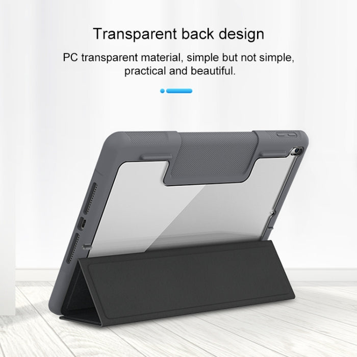 Mutural Horizontal Flip PC + TPU + PU Funda de cuero con soporte y ranura para bolígrafo, For iPad 10.2, For iPad 9.7, For iPad Pro 10.5