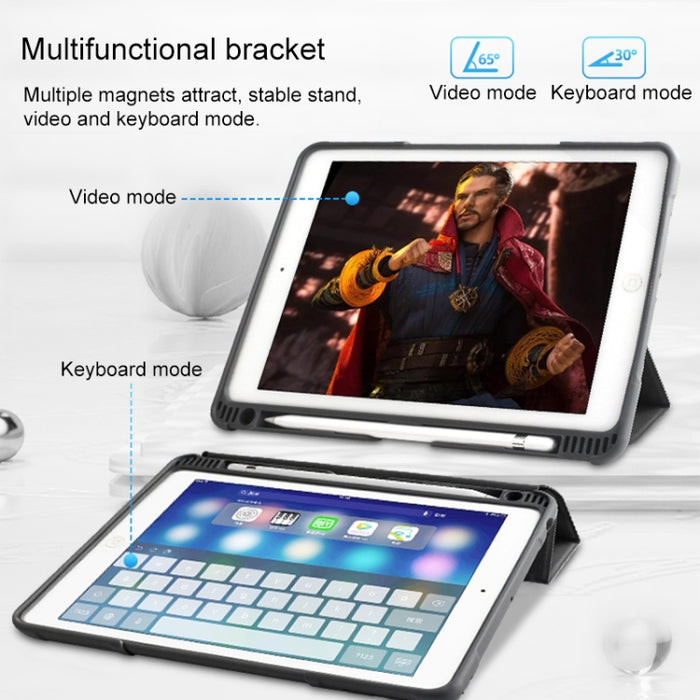 Mutural Horizontal Flip PC + TPU + PU Funda de cuero con soporte y ranura para bolígrafo, For iPad 10.2, For iPad 9.7, For iPad Pro 10.5