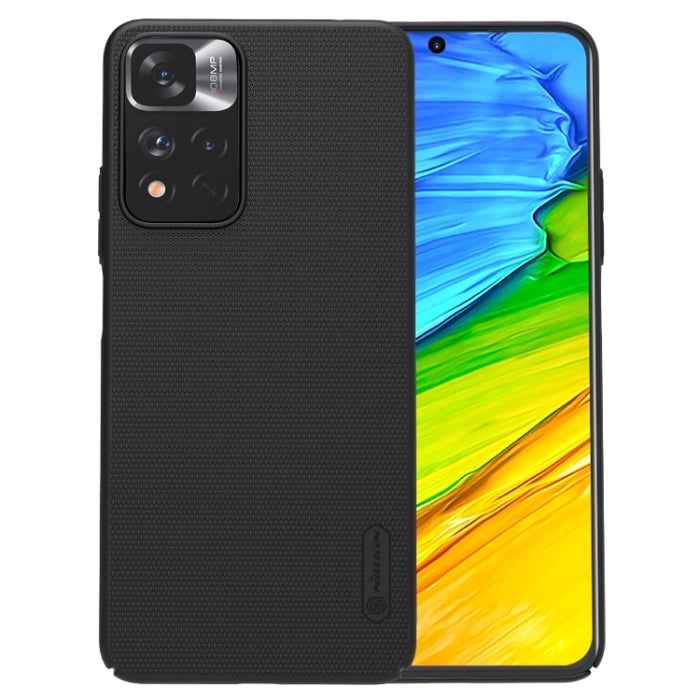 Para Xiaomi Redmi Note 11 Pro Global / 11 Pro Global 5G / 11 Pro+ 5G India / 11E Pro 5G NILLKIN Estuche para PC con textura cóncava-convexa esmerilada (negro), For Xiaomi Redmi Note 11 Pro Glogal