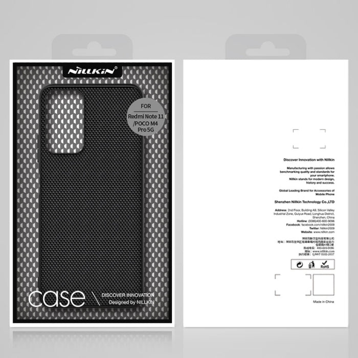 NILLKIN Funda para teléfono TPU con fibra de nailon texturizada en 3D, For Xiaomi Redmi Note 11 / Poco M4 Pro 5G, For Xiaomi Mi 11T / 11T Pro, For Xiaomi Civi