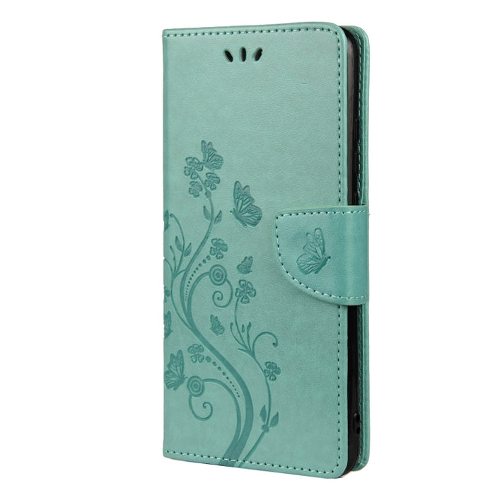 Estuche para teléfono de cuero con tapa horizontal con patrón de flores de mariposa con ranura para tarjeta y soporte, For Samsung Galaxy A33 5G, For Samsung Galaxy A53 5G, For Xiaomi Redmi Note 11 Pro, For Xiaomi Redmi Note 11