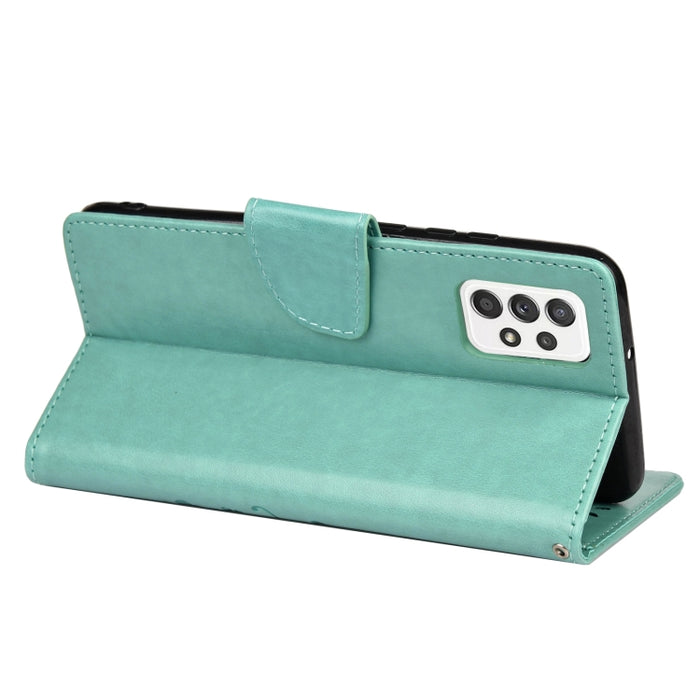 Estuche para teléfono de cuero con tapa horizontal con patrón de flores de mariposa con ranura para tarjeta y soporte, For Samsung Galaxy A33 5G, For Samsung Galaxy A53 5G, For Xiaomi Redmi Note 11 Pro, For Xiaomi Redmi Note 11