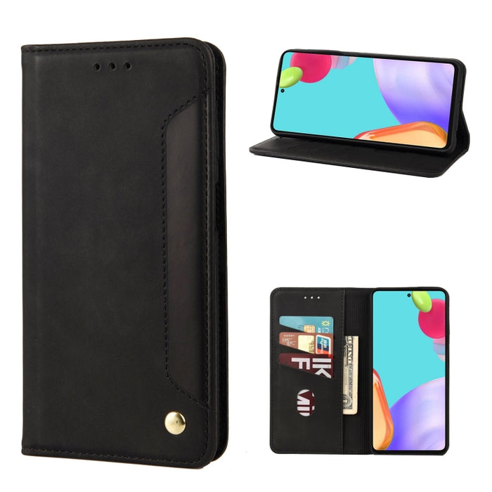 Estuche para teléfono de cuero con empalme de sensación de piel, For Samsung Galaxy A33 5G, For Samsung Galaxy A53 5G, For Xiaomi Redmi Note 11 Pro, For Xiaomi Redmi Note 11