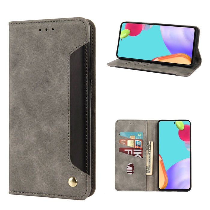 Estuche para teléfono de cuero con empalme de sensación de piel, For Samsung Galaxy A33 5G, For Samsung Galaxy A53 5G, For Xiaomi Redmi Note 11 Pro, For Xiaomi Redmi Note 11