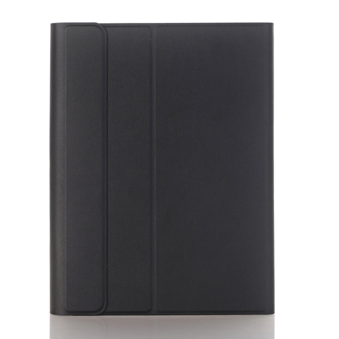 A07B-A Funda de cuero con teclado Bluetooth con textura de piel de cordero y teclado cuadrado con control táctil para iPad