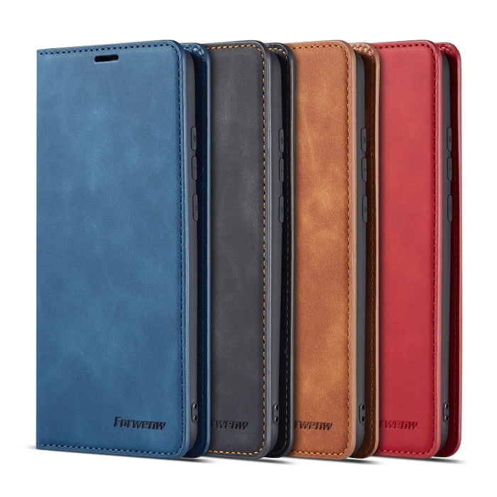 Forwenw Dream Series Oil Edge Fuerte magnetismo Funda de cuero con tapa horizontal con soporte y ranuras para tarjetas y billetera y marco de fotos, For Huawei P Smart+ (2019), For Huawei Mate 20, For Huawei Mate 20 Pro, For Huawei Mate 20 Lite        ...