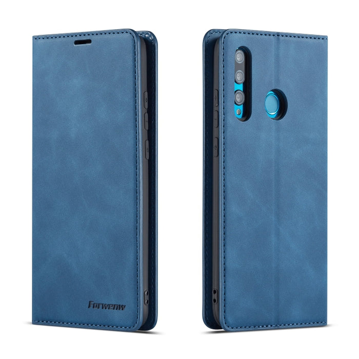 Forwenw Dream Series Oil Edge Fuerte magnetismo Funda de cuero con tapa horizontal con soporte y ranuras para tarjetas y billetera y marco de fotos, For Huawei P Smart+ (2019), For Huawei Mate 20, For Huawei Mate 20 Pro, For Huawei Mate 20 Lite        ...