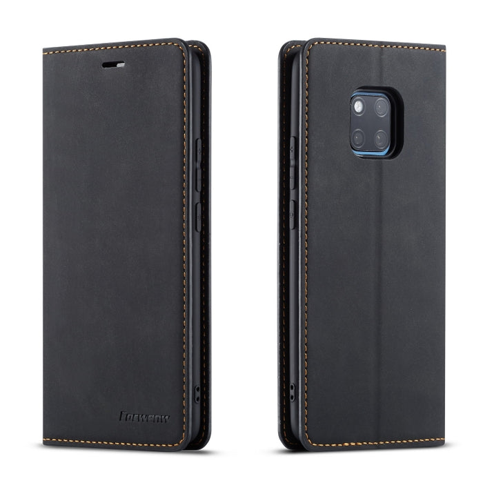 Forwenw Dream Series Oil Edge Fuerte magnetismo Funda de cuero con tapa horizontal con soporte y ranuras para tarjetas y billetera y marco de fotos, For Huawei P Smart+ (2019), For Huawei Mate 20, For Huawei Mate 20 Pro, For Huawei Mate 20 Lite        ...