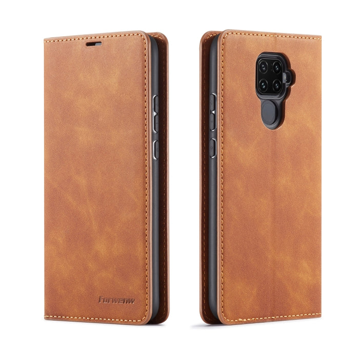 Forwenw Dream Series Oil Edge Fuerte magnetismo Funda de cuero con tapa horizontal con soporte y ranuras para tarjetas y billetera y marco de fotos, For Galaxy S9+, For Galaxy S10, For Galaxy S10+, For Galaxy S10e, For iPhone 6s / 6                    ...