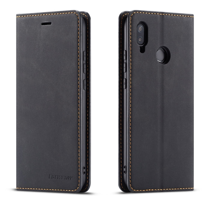Forwenw Dream Series Oil Edge Fuerte magnetismo Funda de cuero con tapa horizontal con soporte y ranuras para tarjetas y billetera y marco de fotos, For Huawei P Smart+ (2019), For Huawei Mate 20, For Huawei Mate 20 Pro, For Huawei Mate 20 Lite        ...