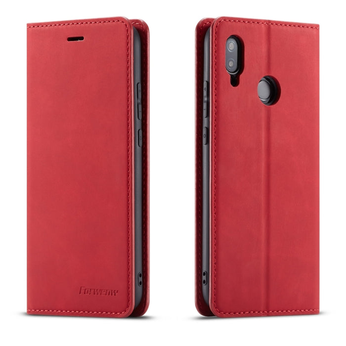 Forwenw Dream Series Oil Edge Fuerte magnetismo Funda de cuero con tapa horizontal con soporte y ranuras para tarjetas y billetera y marco de fotos, For Huawei P Smart+ (2019), For Huawei Mate 20, For Huawei Mate 20 Pro, For Huawei Mate 20 Lite        ...