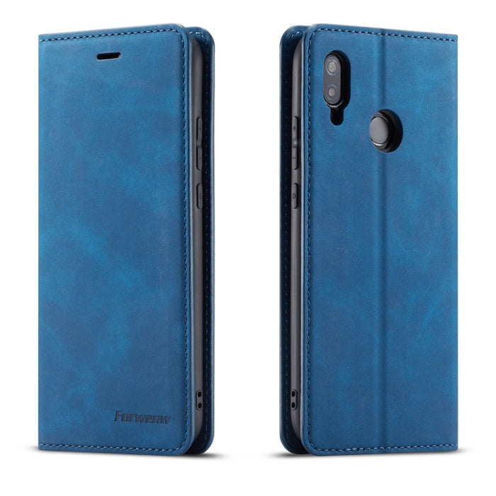 Forwenw Dream Series Oil Edge Fuerte magnetismo Funda de cuero con tapa horizontal con soporte y ranuras para tarjetas y billetera y marco de fotos, For Huawei P Smart+ (2019), For Huawei Mate 20, For Huawei Mate 20 Pro, For Huawei Mate 20 Lite        ...