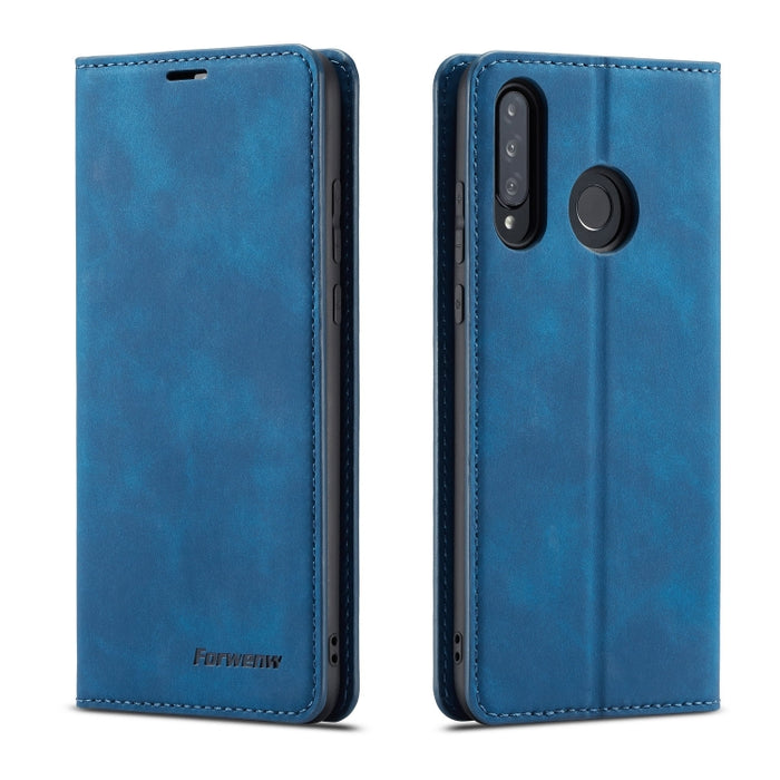 Forwenw Dream Series Oil Edge Fuerte magnetismo Funda de cuero con tapa horizontal con soporte y ranuras para tarjetas y billetera y marco de fotos, For Huawei P Smart+ (2019), For Huawei Mate 20, For Huawei Mate 20 Pro, For Huawei Mate 20 Lite        ...