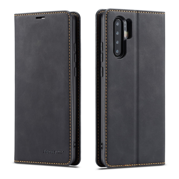 Forwenw Dream Series Oil Edge Fuerte magnetismo Funda de cuero con tapa horizontal con soporte y ranuras para tarjetas y billetera y marco de fotos, For Huawei P Smart+ (2019), For Huawei Mate 20, For Huawei Mate 20 Pro, For Huawei Mate 20 Lite        ...