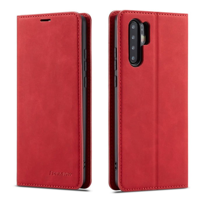Forwenw Dream Series Oil Edge Fuerte magnetismo Funda de cuero con tapa horizontal con soporte y ranuras para tarjetas y billetera y marco de fotos, For Huawei P Smart+ (2019), For Huawei Mate 20, For Huawei Mate 20 Pro, For Huawei Mate 20 Lite        ...