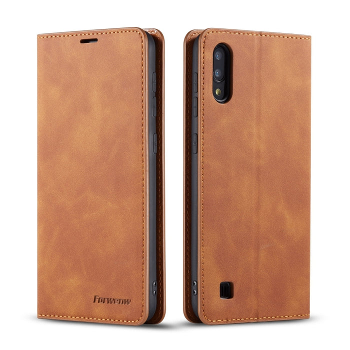 Forwenw Dream Series Oil Edge Fuerte magnetismo Funda de cuero con tapa horizontal con soporte y ranuras para tarjetas y billetera y marco de fotos, For Huawei P Smart+ (2019), For Huawei Mate 20, For Huawei Mate 20 Pro, For Huawei Mate 20 Lite        ...