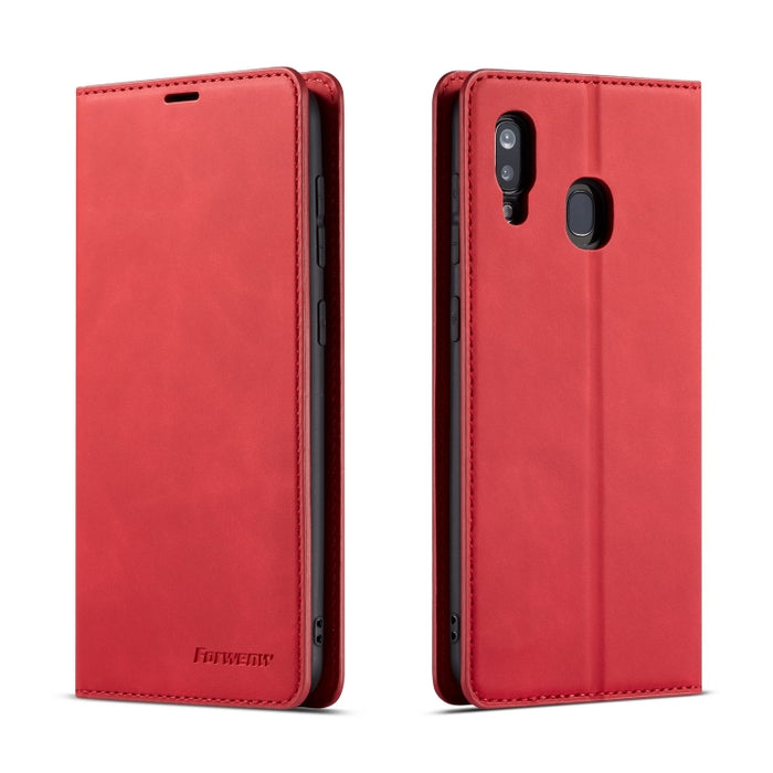 Forwenw Dream Series Oil Edge Fuerte magnetismo Funda de cuero con tapa horizontal con soporte y ranuras para tarjetas y billetera y marco de fotos, For Huawei P Smart+ (2019), For Huawei Mate 20, For Huawei Mate 20 Pro, For Huawei Mate 20 Lite        ...