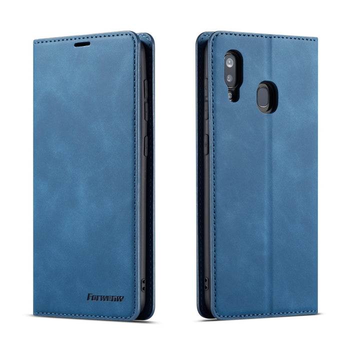 Forwenw Dream Series Oil Edge Fuerte magnetismo Funda de cuero con tapa horizontal con soporte y ranuras para tarjetas y billetera y marco de fotos, For Huawei P Smart+ (2019), For Huawei Mate 20, For Huawei Mate 20 Pro, For Huawei Mate 20 Lite        ...